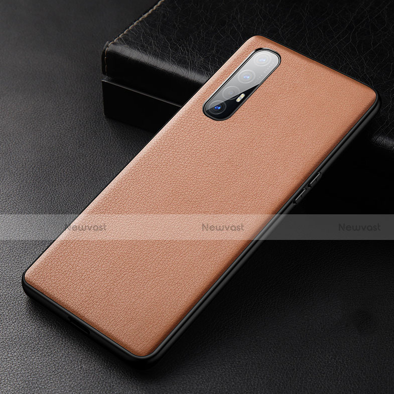 Soft Luxury Leather Snap On Case Cover R04 for Oppo Reno3 Pro