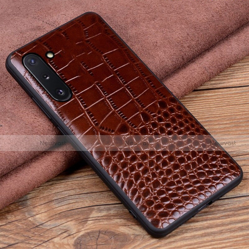 Soft Luxury Leather Snap On Case Cover R04 for Samsung Galaxy Note 10 5G