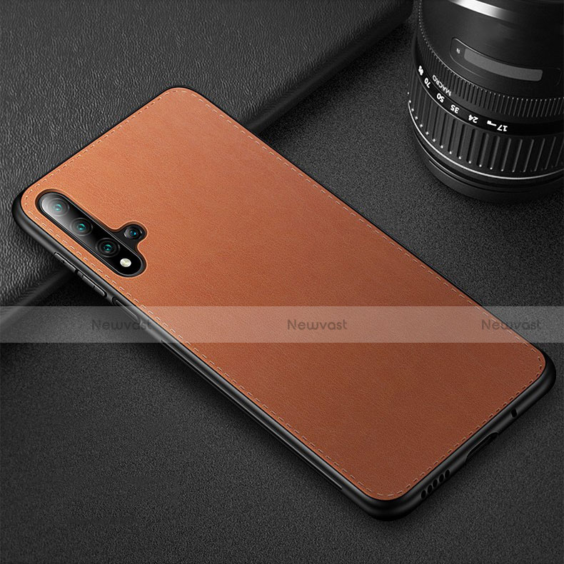 Soft Luxury Leather Snap On Case Cover R05 for Huawei Honor 20