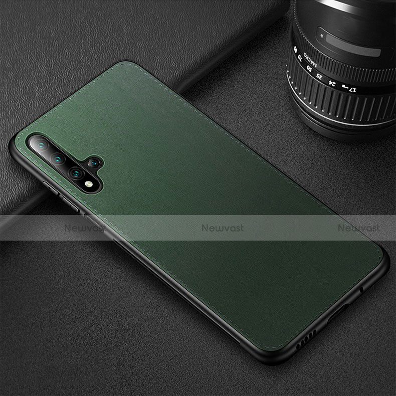 Soft Luxury Leather Snap On Case Cover R05 for Huawei Honor 20