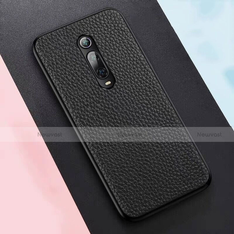 Soft Luxury Leather Snap On Case Cover R05 for Xiaomi Mi 9T Black