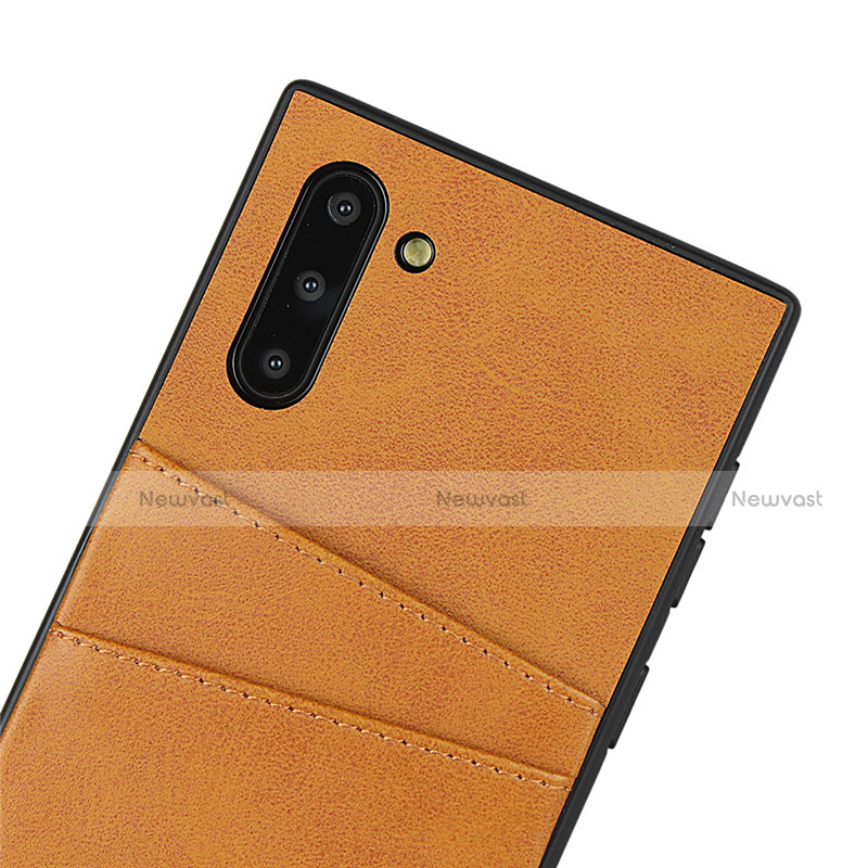 Soft Luxury Leather Snap On Case Cover R06 for Samsung Galaxy Note 10