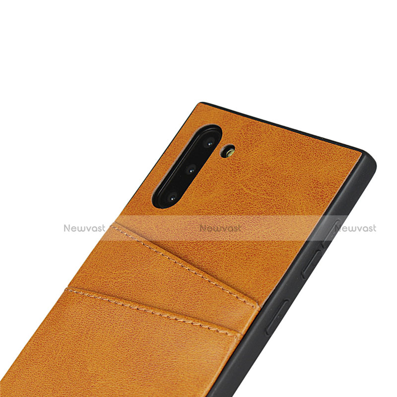 Soft Luxury Leather Snap On Case Cover R06 for Samsung Galaxy Note 10