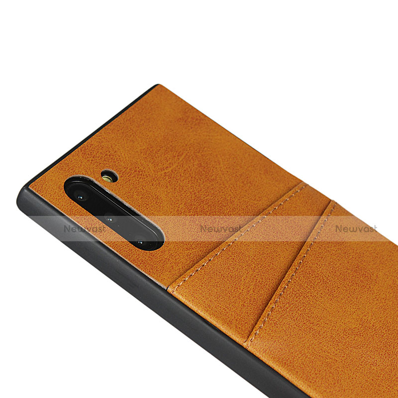 Soft Luxury Leather Snap On Case Cover R06 for Samsung Galaxy Note 10 5G