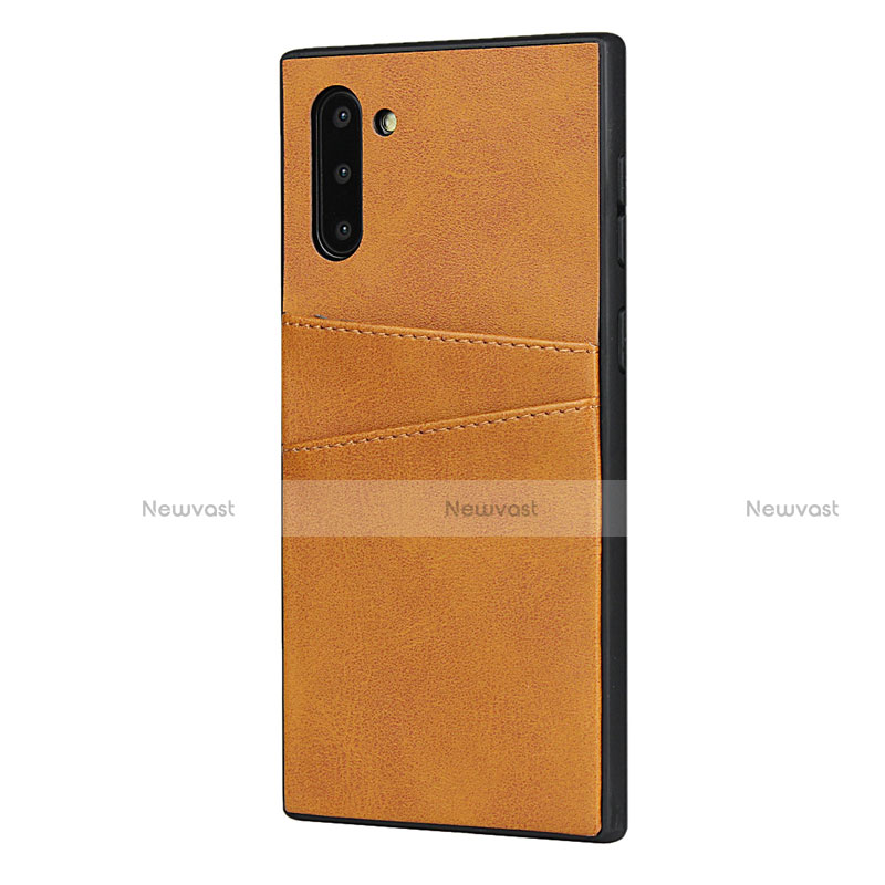 Soft Luxury Leather Snap On Case Cover R06 for Samsung Galaxy Note 10