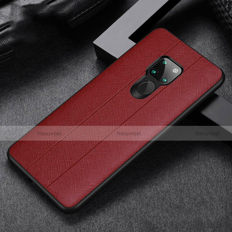 Soft Luxury Leather Snap On Case Cover R07 for Huawei Mate 20 X 5G