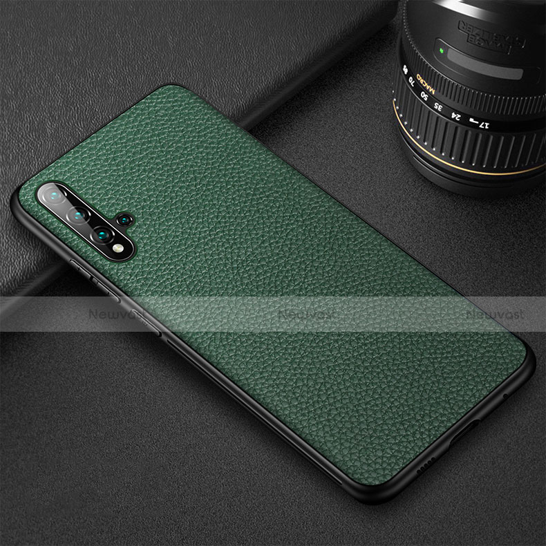 Soft Luxury Leather Snap On Case Cover R07 for Huawei Nova 5