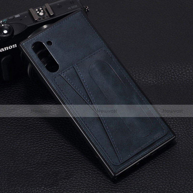 Soft Luxury Leather Snap On Case Cover R07 for Samsung Galaxy Note 10 5G