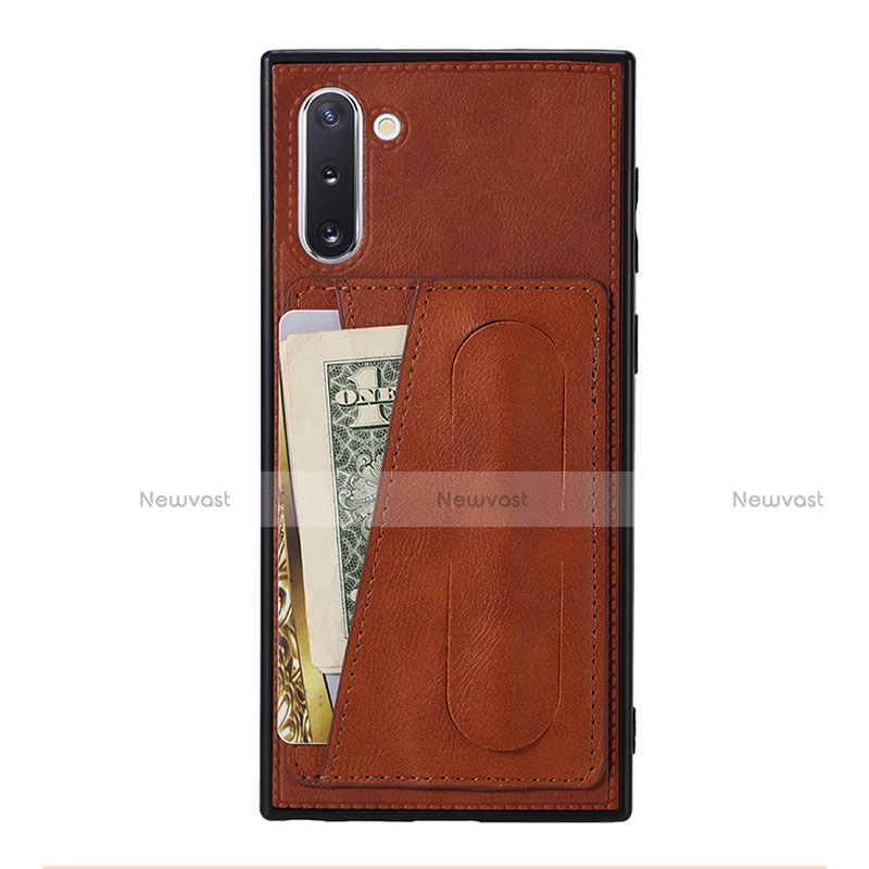 Soft Luxury Leather Snap On Case Cover R07 for Samsung Galaxy Note 10 5G