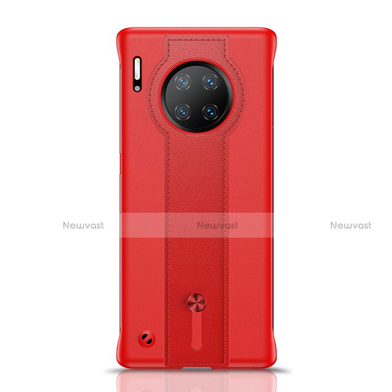 Soft Luxury Leather Snap On Case Cover R08 for Huawei Mate 30E Pro 5G Red