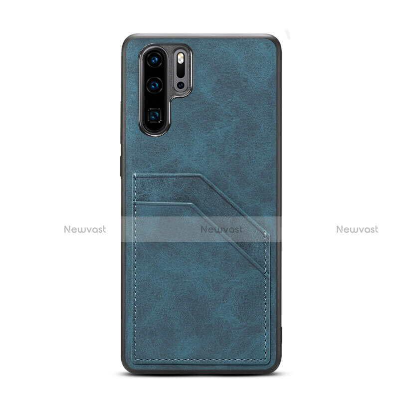 Soft Luxury Leather Snap On Case Cover R08 for Huawei P30 Pro