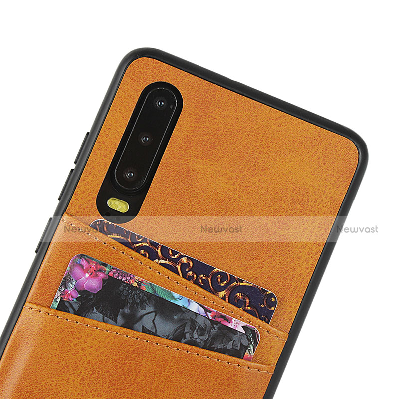 Soft Luxury Leather Snap On Case Cover R09 for Huawei P30