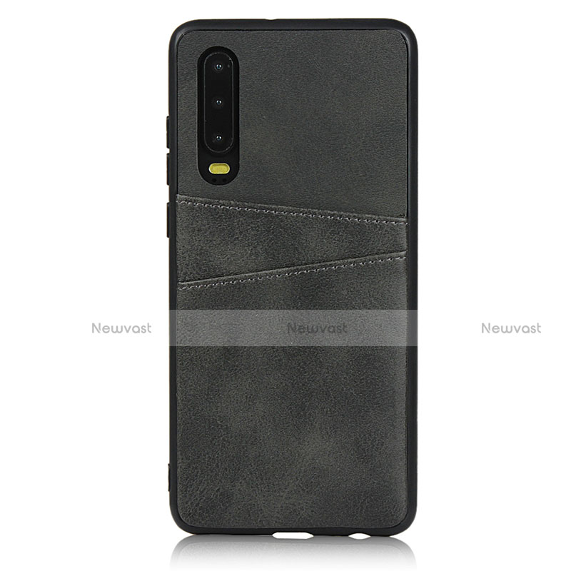 Soft Luxury Leather Snap On Case Cover R09 for Huawei P30