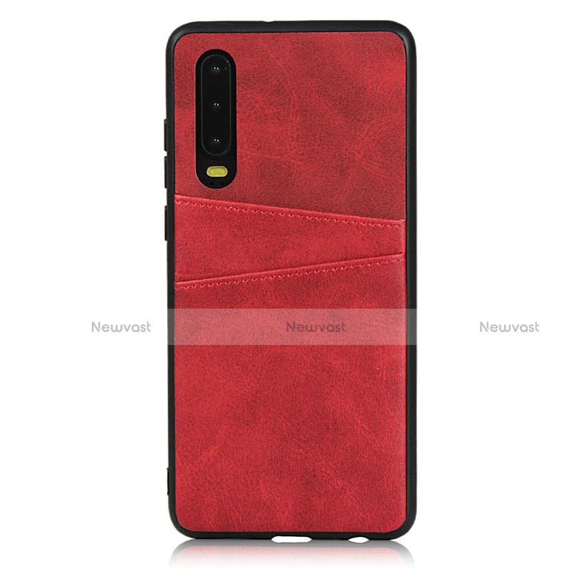 Soft Luxury Leather Snap On Case Cover R09 for Huawei P30