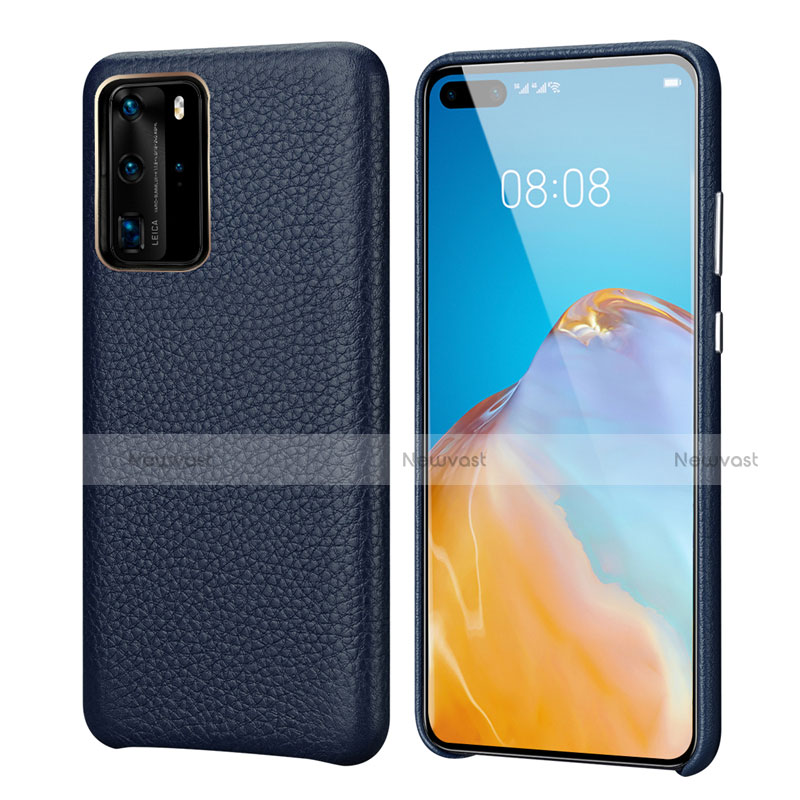 Soft Luxury Leather Snap On Case Cover R09 for Huawei P40 Pro