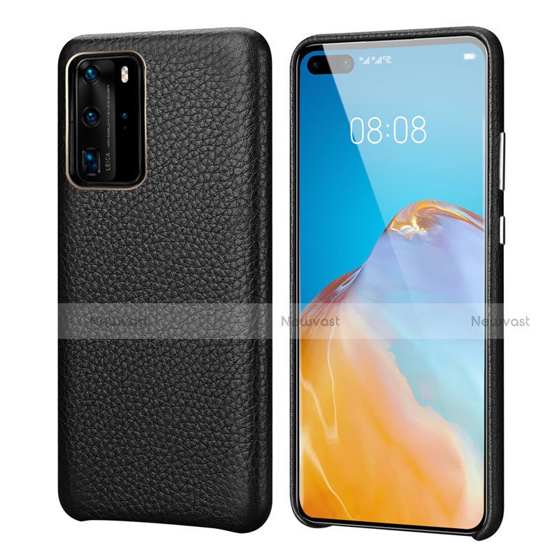 Soft Luxury Leather Snap On Case Cover R09 for Huawei P40 Pro