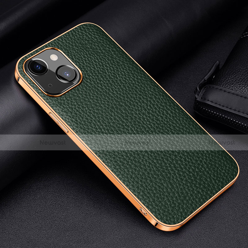 Soft Luxury Leather Snap On Case Cover S01 for Apple iPhone 13 Mini