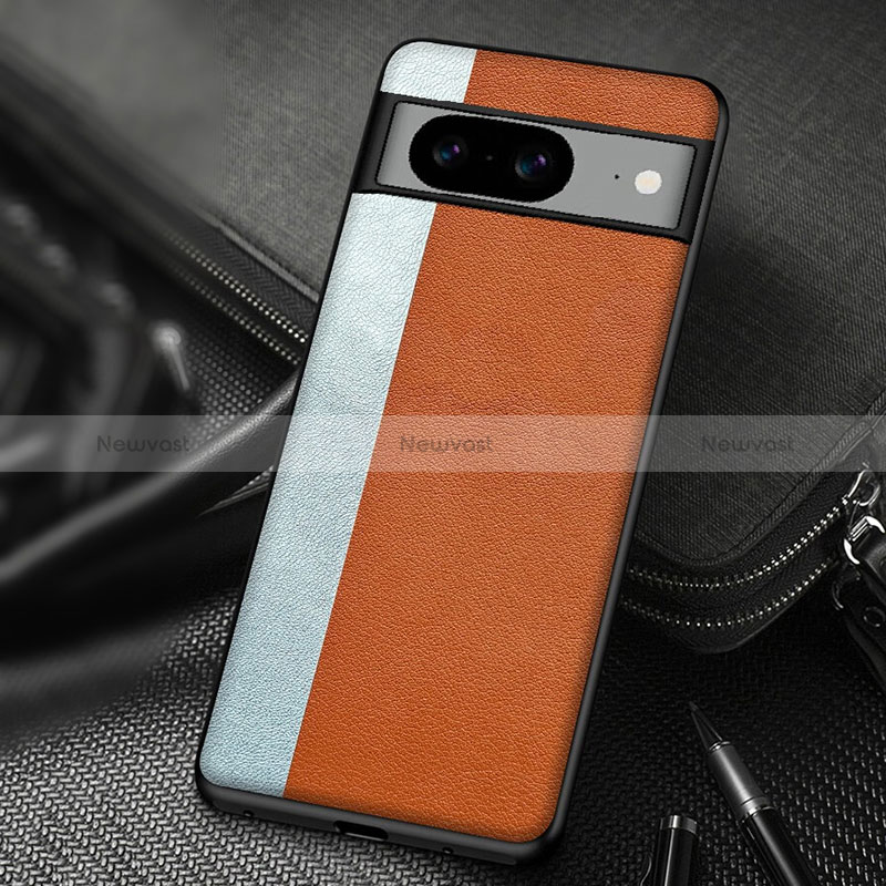 Soft Luxury Leather Snap On Case Cover S01 for Google Pixel 8 5G