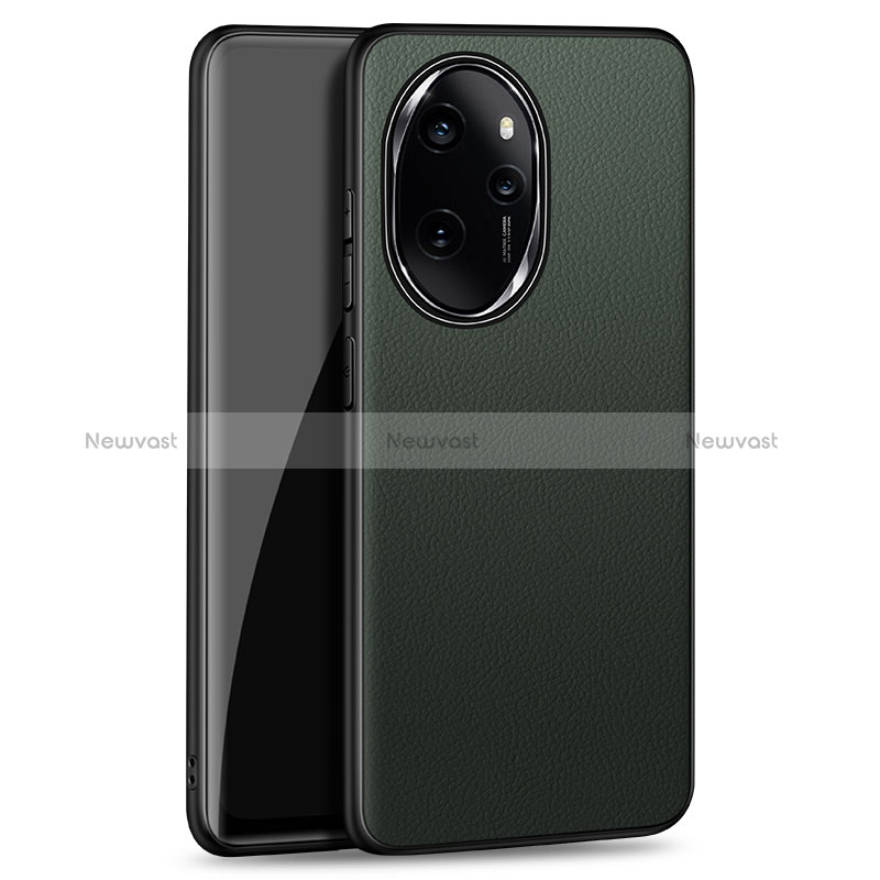 Soft Luxury Leather Snap On Case Cover S01 for Huawei Honor 100 Pro 5G Midnight Green