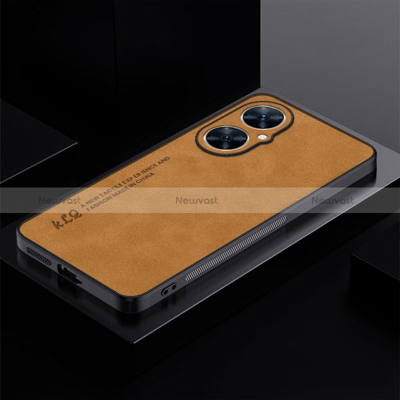 Soft Luxury Leather Snap On Case Cover S01 for Huawei Nova 11i