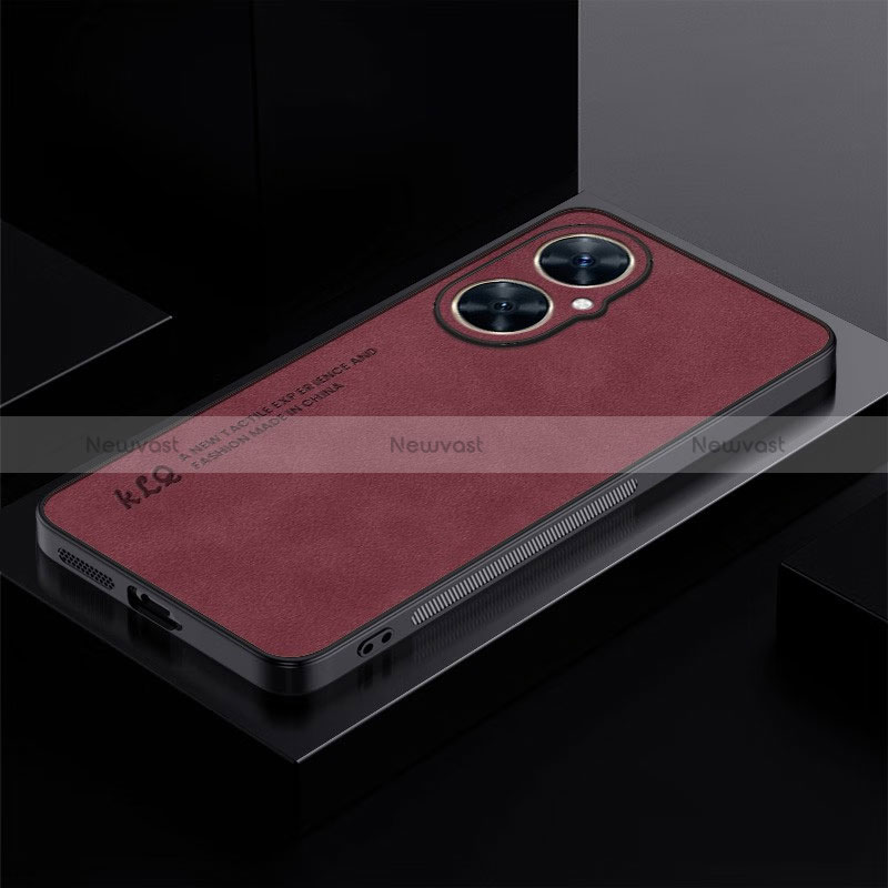 Soft Luxury Leather Snap On Case Cover S01 for Huawei Nova 11i