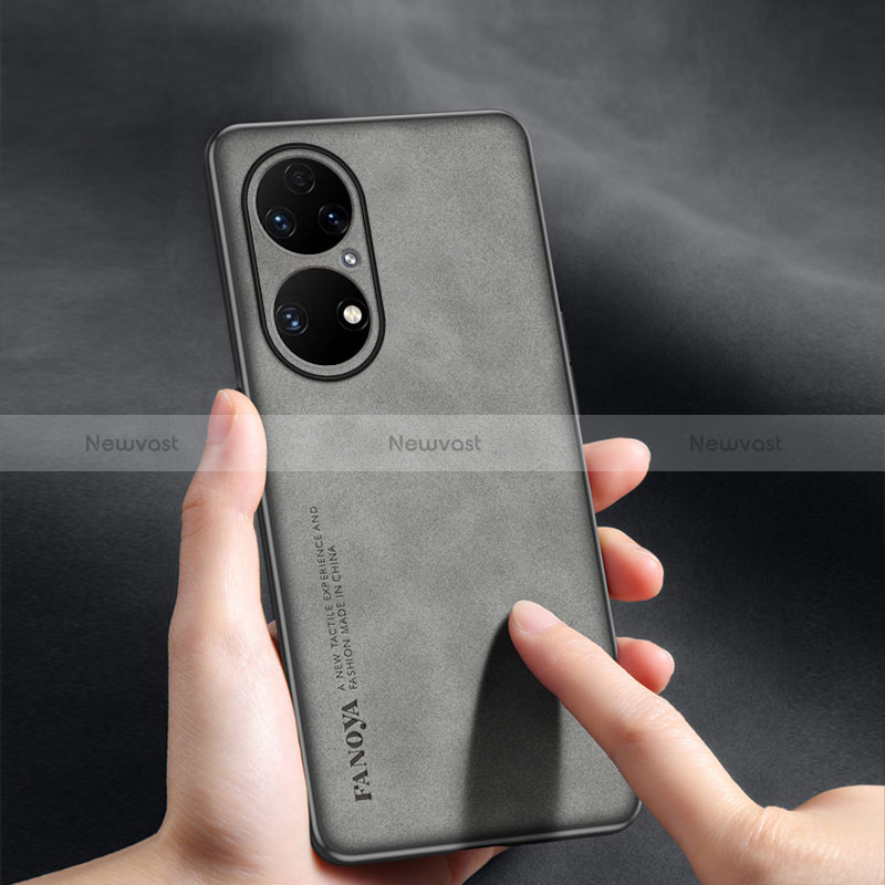 Soft Luxury Leather Snap On Case Cover S01 for Huawei P50