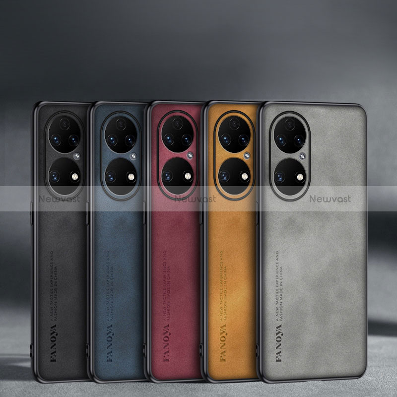 Soft Luxury Leather Snap On Case Cover S01 for Huawei P50 Pro