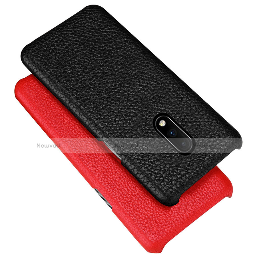 Soft Luxury Leather Snap On Case Cover S01 for OnePlus 7