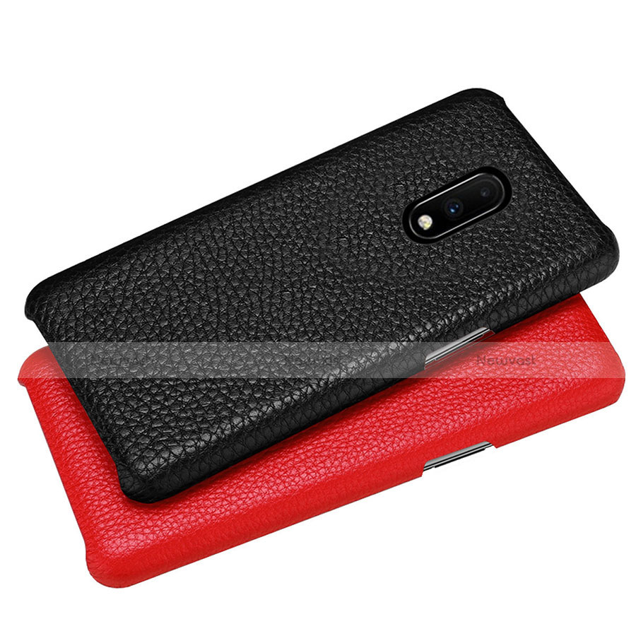 Soft Luxury Leather Snap On Case Cover S01 for OnePlus 7