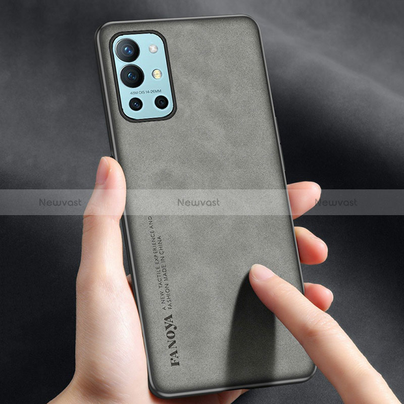 Soft Luxury Leather Snap On Case Cover S01 for OnePlus 9R 5G