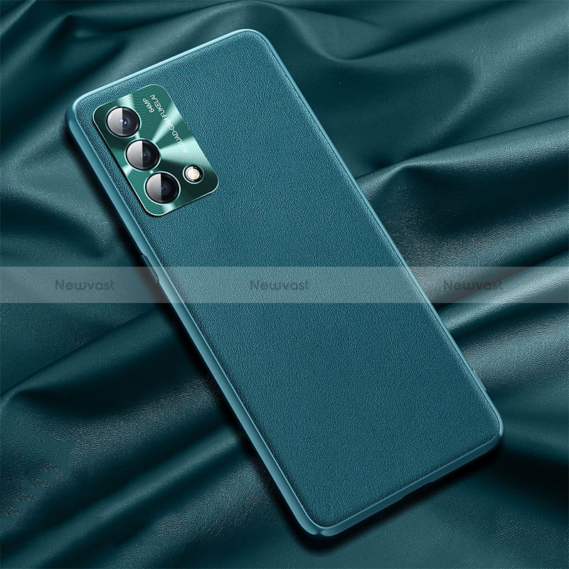 Soft Luxury Leather Snap On Case Cover S01 for Oppo K9 5G Green