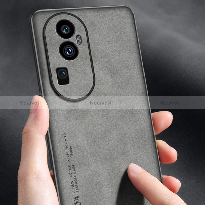 Soft Luxury Leather Snap On Case Cover S01 for Oppo Reno10 Pro+ Plus 5G