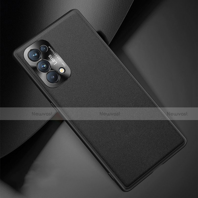 Soft Luxury Leather Snap On Case Cover S01 for Oppo Reno5 Pro 5G