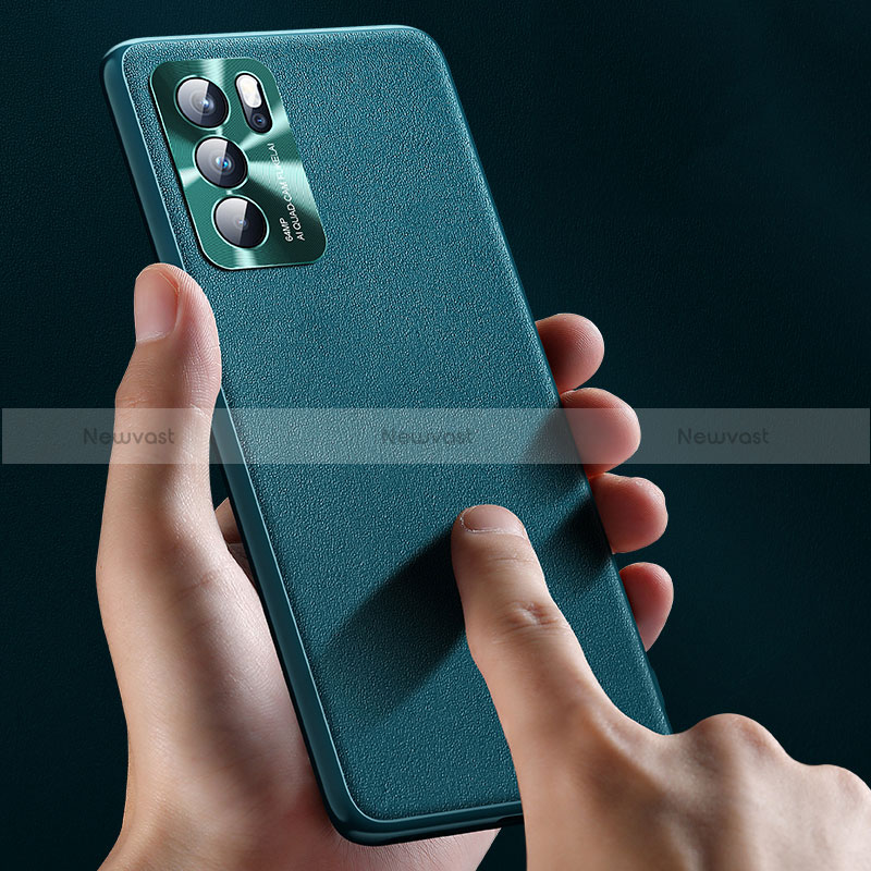 Soft Luxury Leather Snap On Case Cover S01 for Oppo Reno6 Pro 5G India