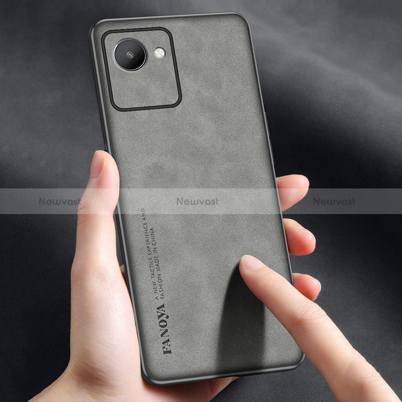 Soft Luxury Leather Snap On Case Cover S01 for Realme C30