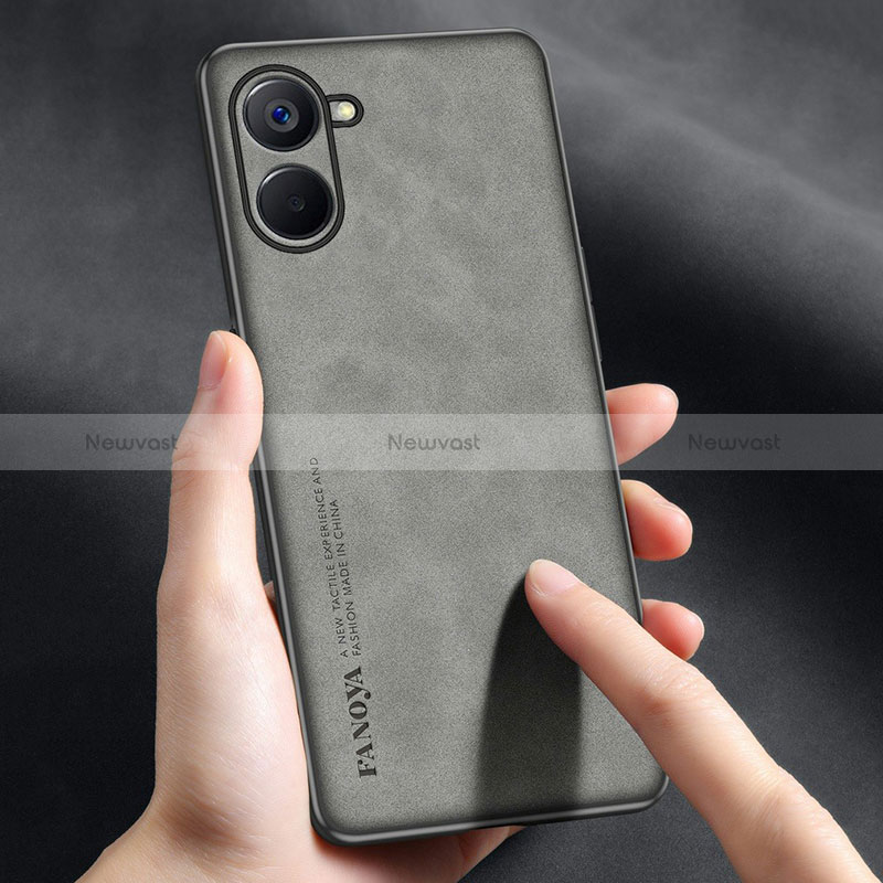 Soft Luxury Leather Snap On Case Cover S01 for Realme Q5x 5G