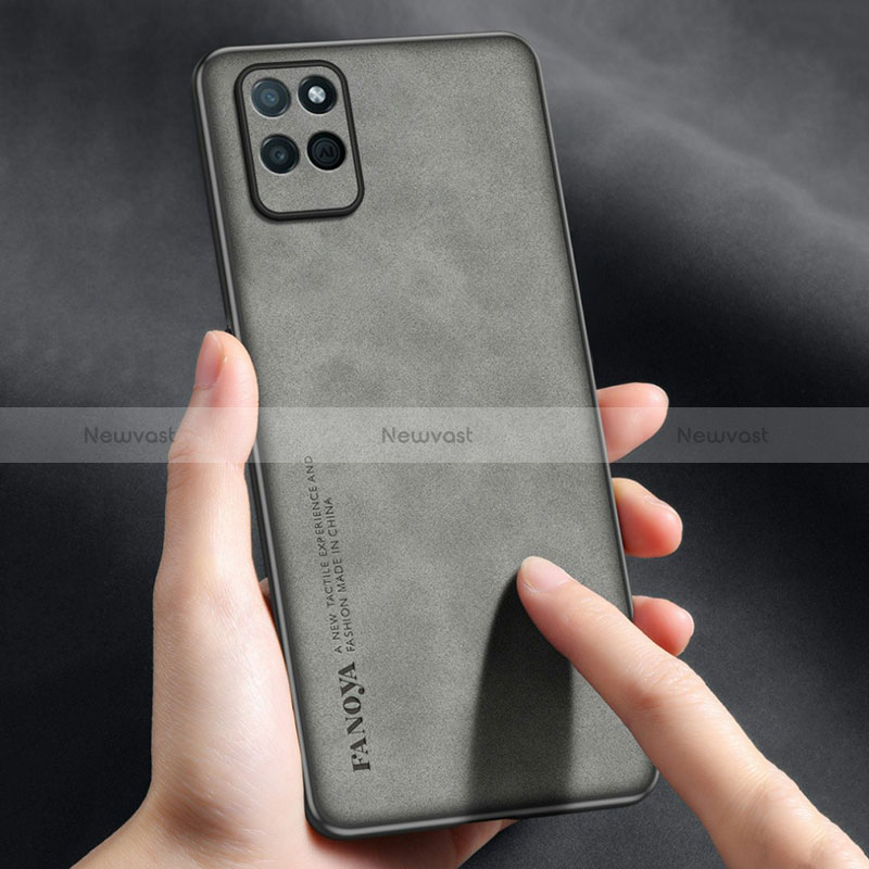 Soft Luxury Leather Snap On Case Cover S01 for Realme V11 5G