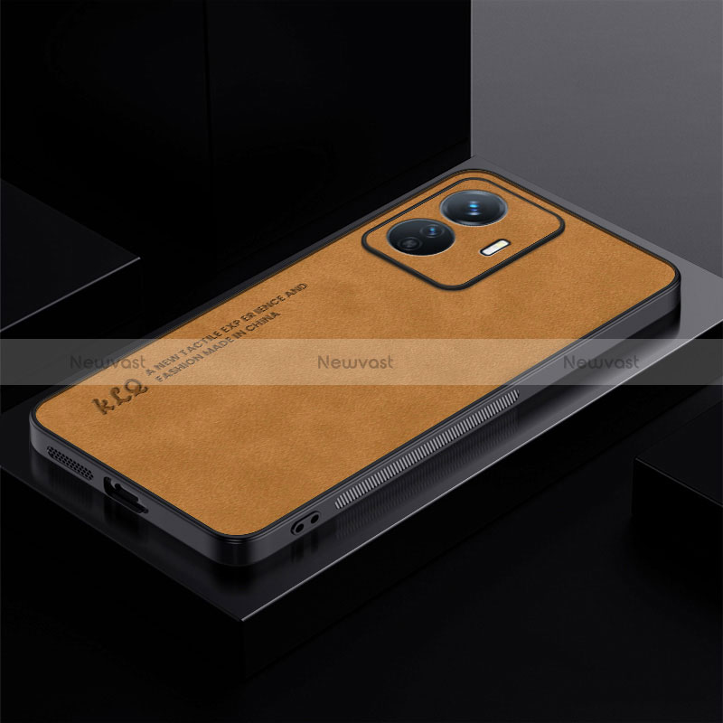 Soft Luxury Leather Snap On Case Cover S01 for Vivo iQOO Z6 Lite 5G