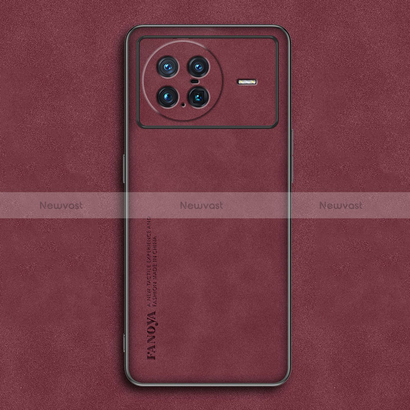 Soft Luxury Leather Snap On Case Cover S01 for Vivo X Note Red