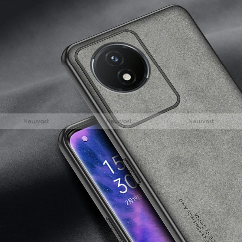 Soft Luxury Leather Snap On Case Cover S01 for Vivo Y02