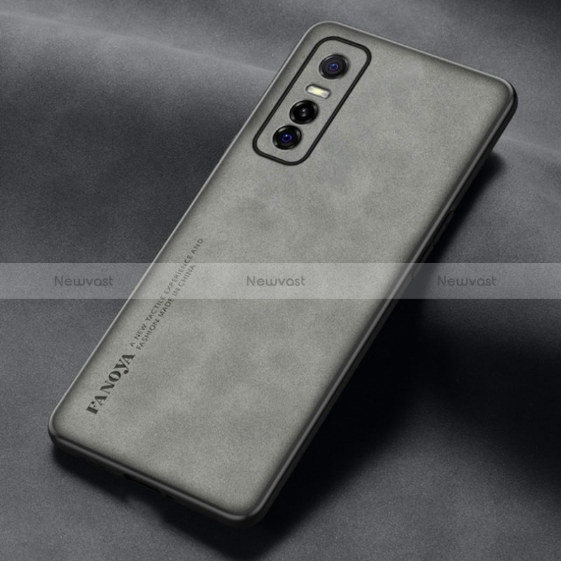 Soft Luxury Leather Snap On Case Cover S01 for Vivo Y73s 5G