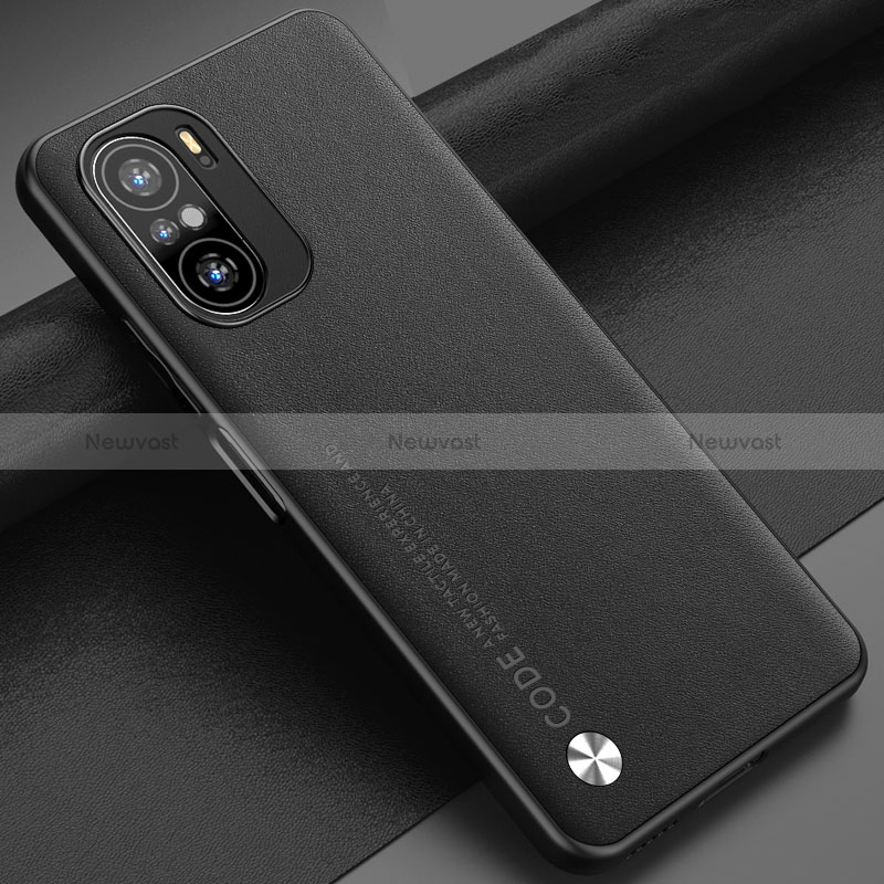 Soft Luxury Leather Snap On Case Cover S01 for Xiaomi Mi 11X 5G Black