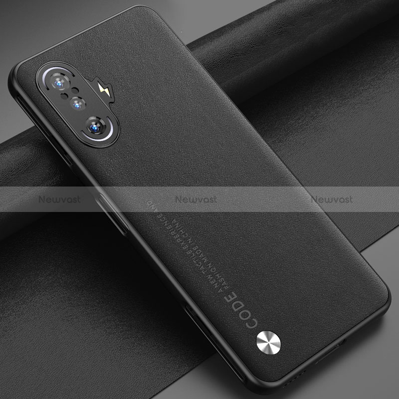 Soft Luxury Leather Snap On Case Cover S01 for Xiaomi Poco F3 GT 5G Black