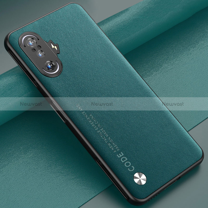 Soft Luxury Leather Snap On Case Cover S01 for Xiaomi Redmi K40 Gaming 5G Green