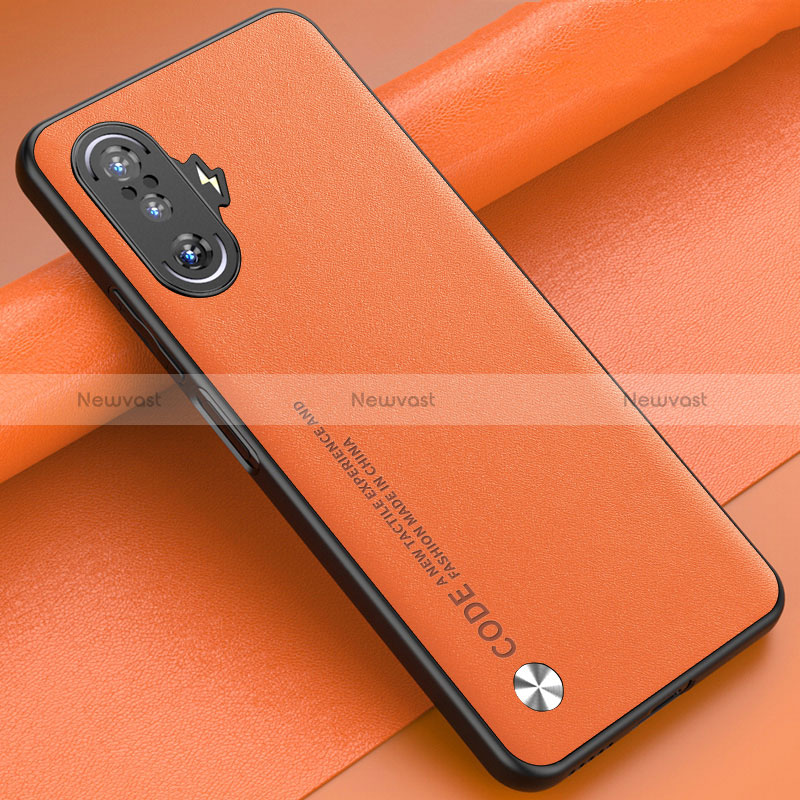 Soft Luxury Leather Snap On Case Cover S01 for Xiaomi Redmi K40 Gaming 5G Orange