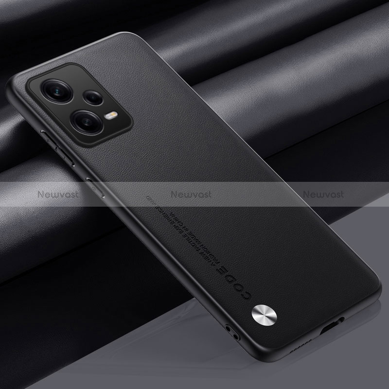 Soft Luxury Leather Snap On Case Cover S01 for Xiaomi Redmi Note 12 Explorer Black
