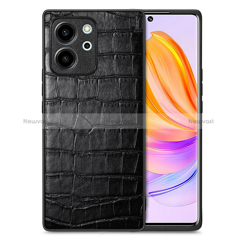 Soft Luxury Leather Snap On Case Cover S01D for Huawei Honor 80 SE 5G