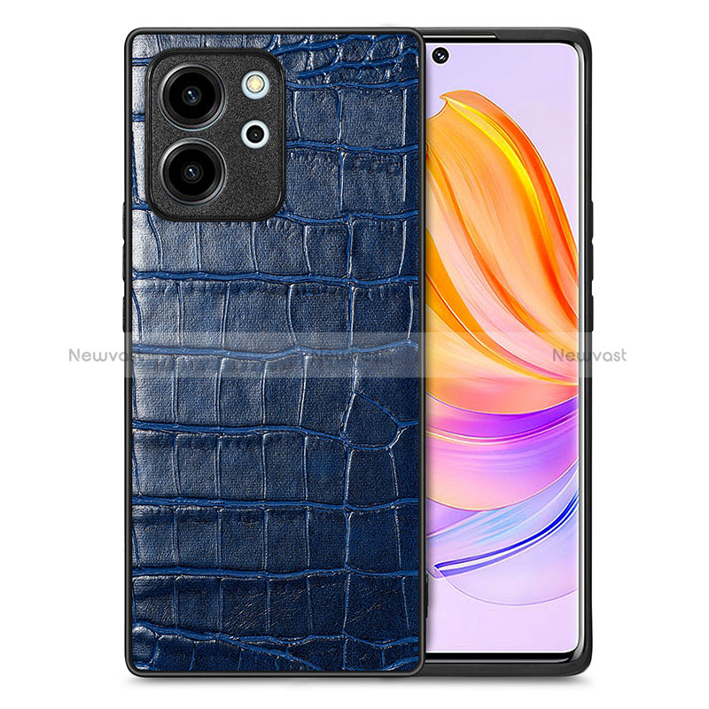 Soft Luxury Leather Snap On Case Cover S01D for Huawei Honor 80 SE 5G