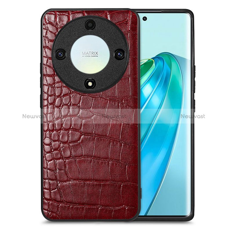 Soft Luxury Leather Snap On Case Cover S01D for Huawei Honor Magic5 Lite 5G