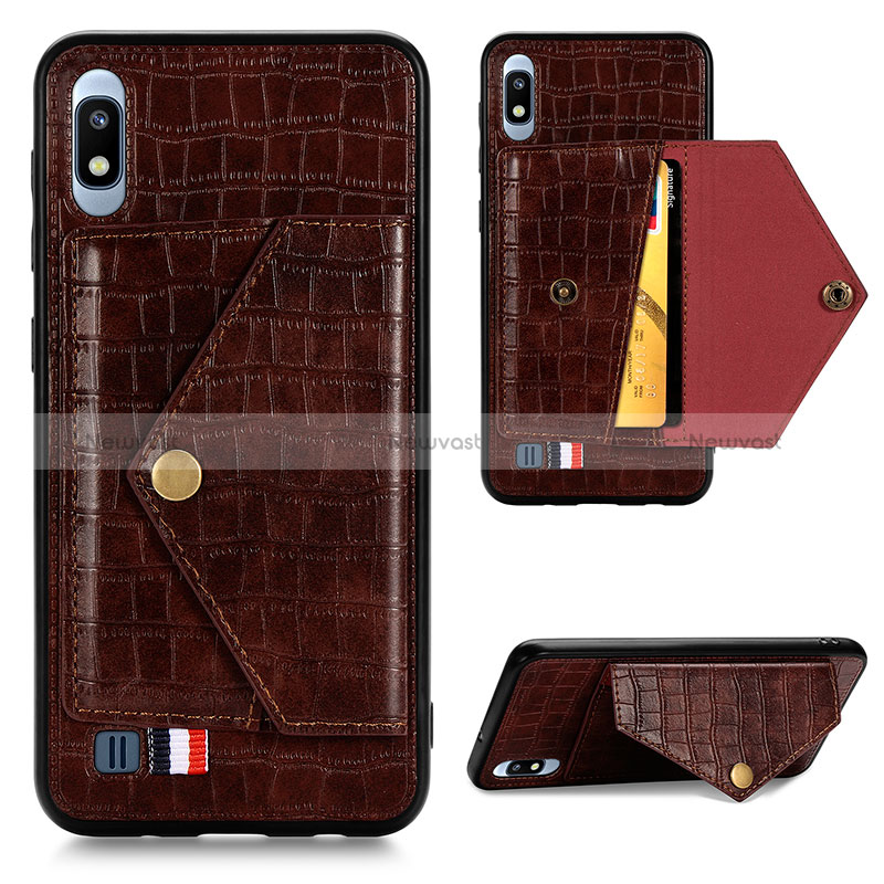 Soft Luxury Leather Snap On Case Cover S01D for Samsung Galaxy A10